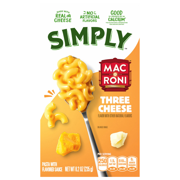 Mac-A-Roni Three Cheese Pasta with Flavored Sauce Same-Day