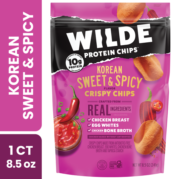 Wilde Chips Protein Chips, Korean Sweet & Spicy Style Same-Day