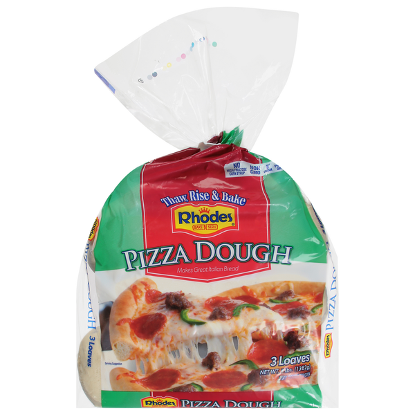 Rhodes Bake-N-Serv Pizza Dough, 3 Loaves Same-Day Delivery or