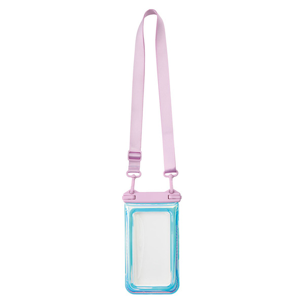 Crane Pink Iridescent Waterproof Phone Pouch Same-Day Delivery or