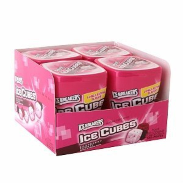 Ice Breakers - Raspberry Gum Cubes - 4ct