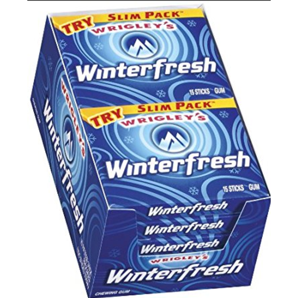 Wrigley's - Winterfresh Gum Slim Pack - 10/15 sticks