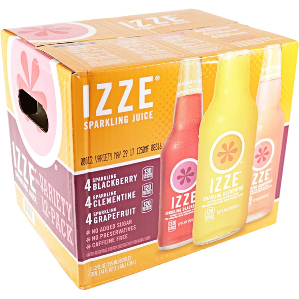 Izze Variety Pack Sparkling Juice (144 fl oz) from Costco Instacart