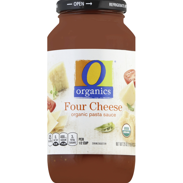 O Organics Pasta Sauce, Organic, Four Cheese