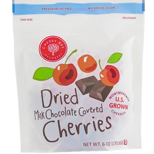 Cherry Bay Orchards Dried Milk Chocolate Covered Cherries Same-Day