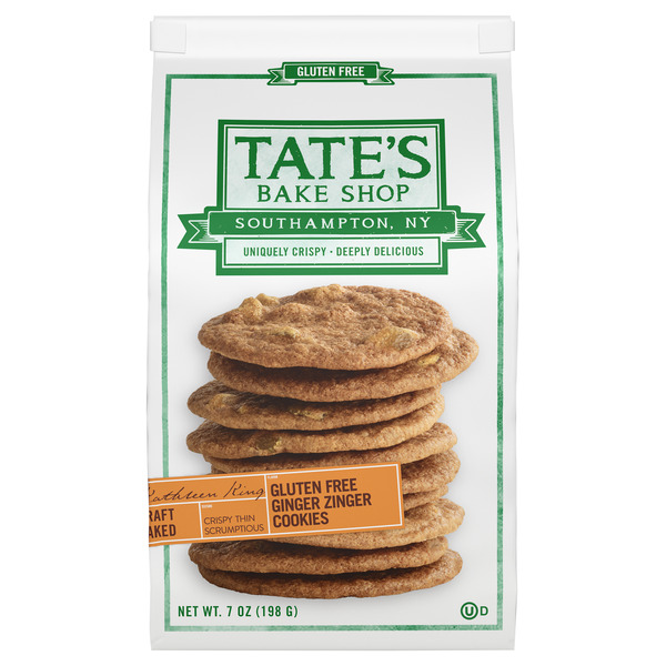 Wegmans Tate's Bake Shop Gluten Free Ginger Zinger Cookies SameDay
