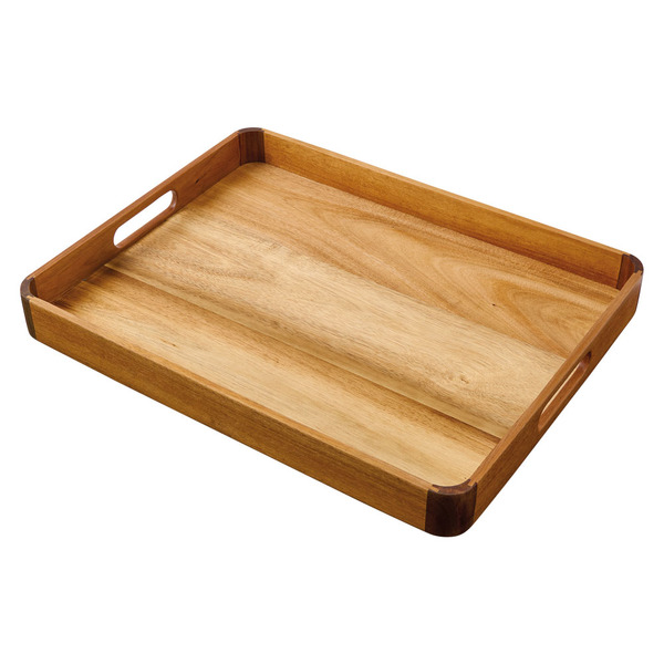 Crofton Curved Acacia Tray Same-Day Delivery or Pickup | ALDI