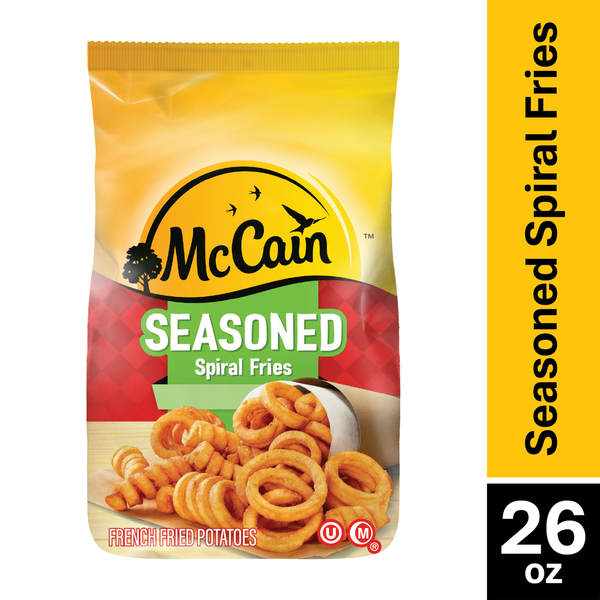 McCain Seasoned Spiral Fries, 26 oz (Frozen Potatoes) Same-Day