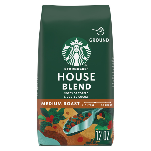 Starbucks House Blend Medium Roast Ground Coffee Same-Day Delivery