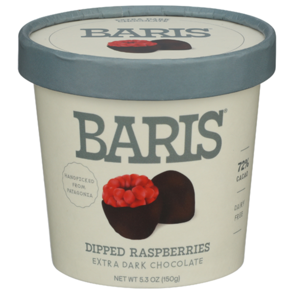 Baris Extra Dark Chocolate Dipped Raspberries