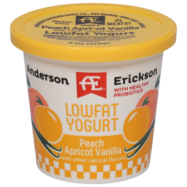 AE Dairy Yogurt, Lowfat, Peach Apricot Vanilla Same-Day Pickup