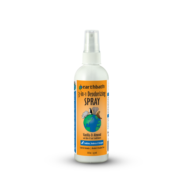 earthbath 3-in-1 Deodorizing Spray, Vanilla Almond