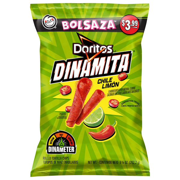 Doritos Bolsaza Hot Chile Limon Tortilla Chips Same-Day Delivery