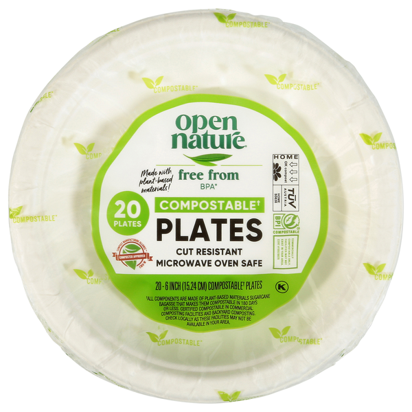 Safeway Open Nature Compostable 6 Inch Plates Same-Day Delivery or ...