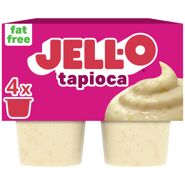 Jell-O Tapioca Fat Free Refrigerated Pudding Cup Snacks Same-Day