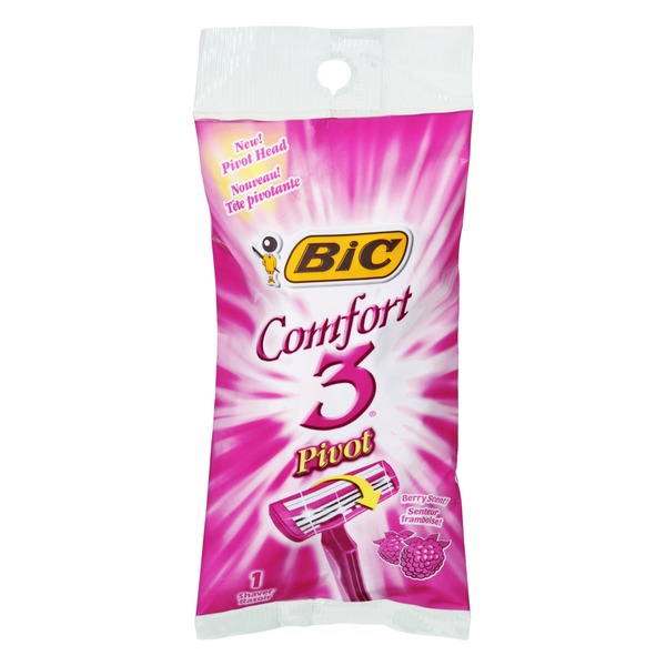 Bic Comfort 3 Pivot Berry Scent Shaver 1 Ct From Giant Food