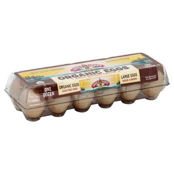 Land O' Lakes Eggs, Organic, Brown, Large (12 ct) Instacart