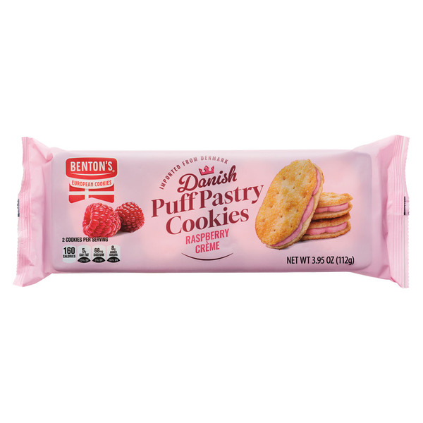 Benton's Danish Raspberry Crème Puff Pastry Cookies