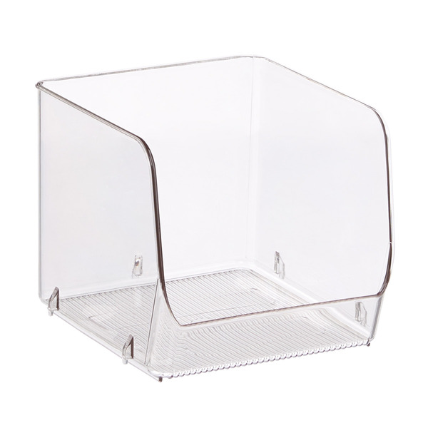 iDesign Storage Bin, Stackable, Clear, Medium