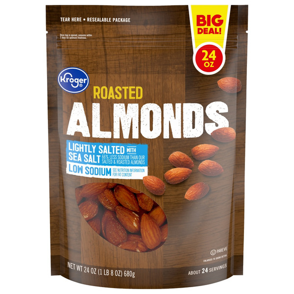 Kroger Kroger Lightly Salted Roasted Almonds Same-Day Delivery or ...