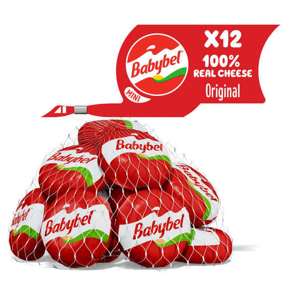 Babybel Original Snack Cheese, 8.5 oz (12 Count Net)