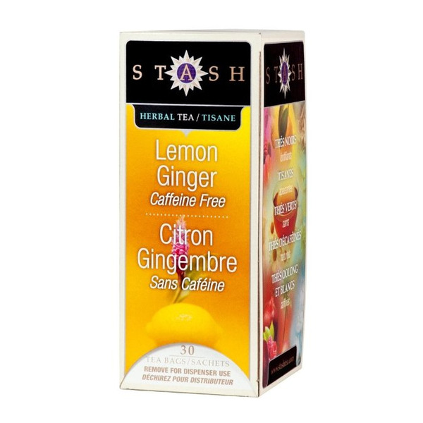 Stash Herbal Tea, Lemon Ginger, Caffeine-Free, Bags Delivery or