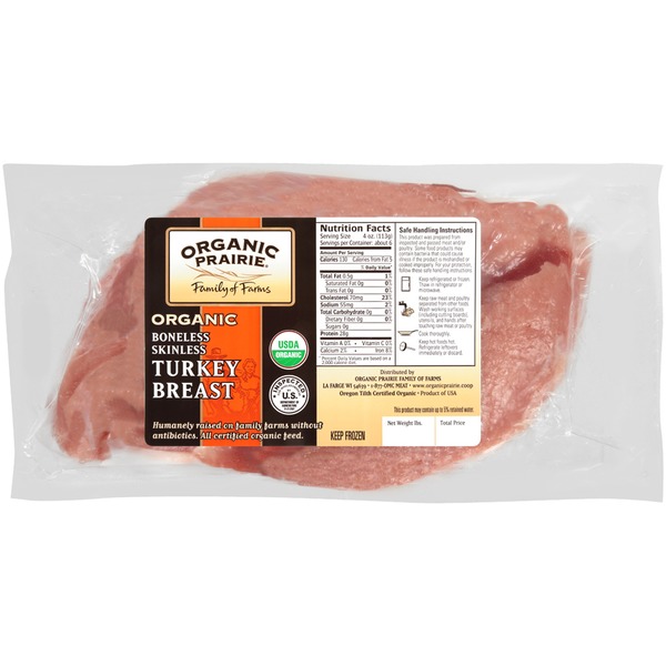 Organic Prairie Boneless Skinless Turkey Breast Instacart
