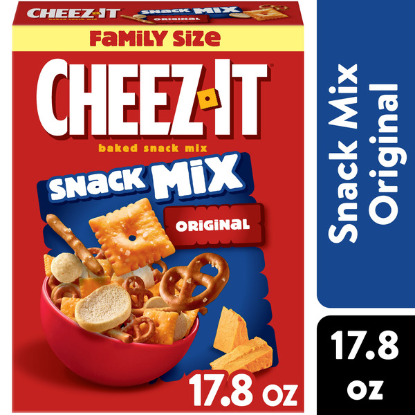 Cheez-It Snack Mix Original, Lunch Snacks, 17.8 oz Same-Day