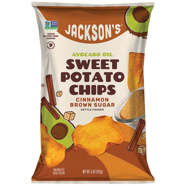 Jackson's Sweet Potato Chips in Avocado Oil, Cinnamon Brown Sugar