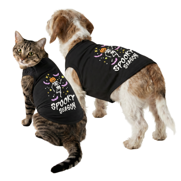 Play On Spooky Season Pet Tee, Large - Black