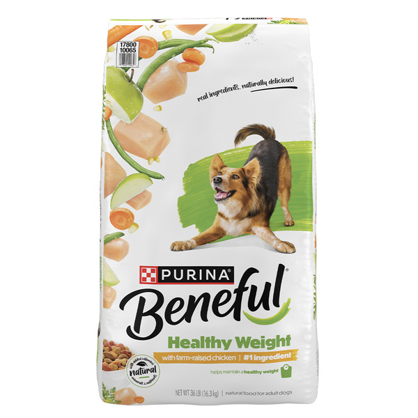 Purina Beneful Healthy Weight With Farm-Raised Chicken Natural Dog Food Dry Formula With Added Vitamins, Minerals and Nutrients
