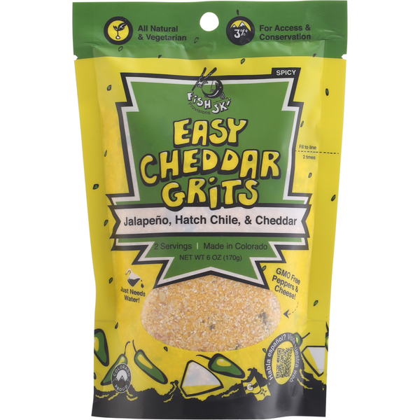 FishSki Provisions Easy Cheddar Grits, Spicy
