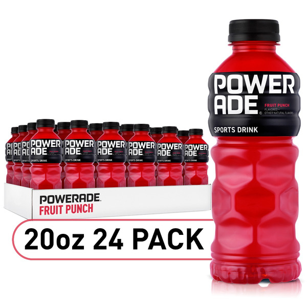 POWERADE Fruit Punch Bottles, 20 fl oz, 8 Pack, 3 Sets