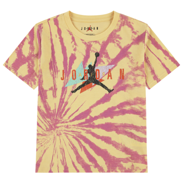 Jordan Big Boys Short-Sleeve Tie-Dye T-Shirt, XL - Lemon Wash