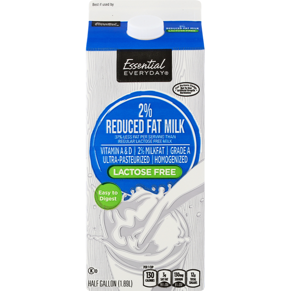 Essential Everyday Milk, Lactose Free, Reduced Fat, 2% Same-Day