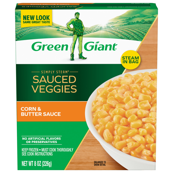 Green Giant Simply Steam Corn & Butter Sauce, Lightly Sauced
