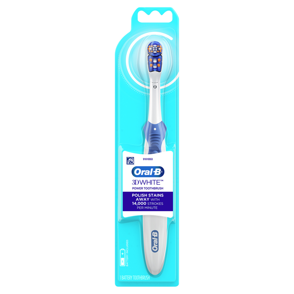 Oral-B 3D White Battery Power Electric Toothbrush Same-Day