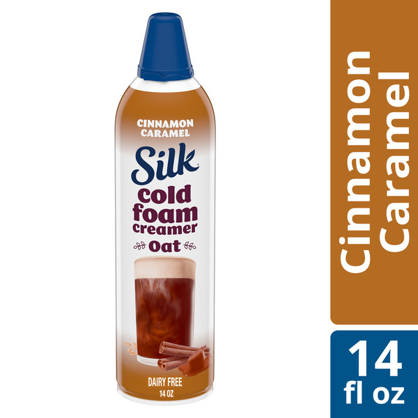 Silk Plant-Based Cold Foam Creamer, Cinnamon Caramel Oat Creamer