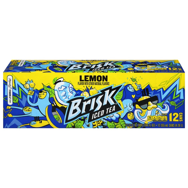 Brisk Lemon Iced Tea 12 Pack Same-Day Delivery or Pickup | Lucky
