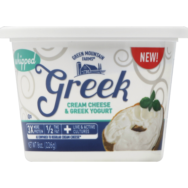 Green Mountain Farms Cream Cheese & Greek Yogurt, Whipped Same-Day