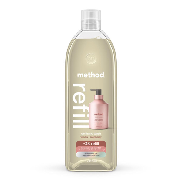 method Hand Wash, Gel, Vanilla + Raspberry