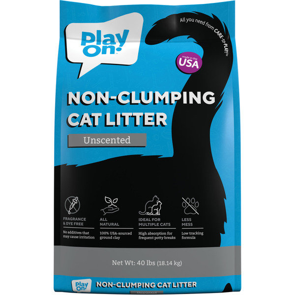 Play On Unscented Non-Clumping Cat Litter