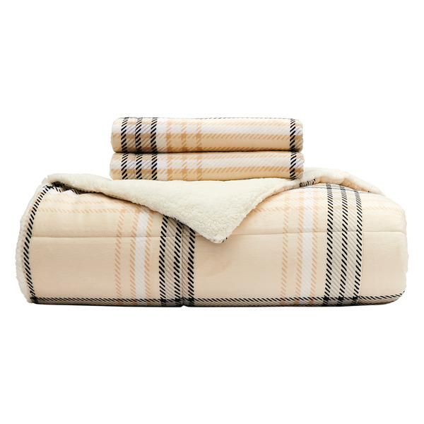 ALDI Huntington Home Whispersoft to Sherpa Reversible Comforter Same