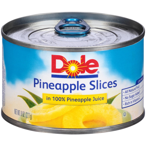 Dole - Pineapple Slices in Syrup - 12/8 oz Can