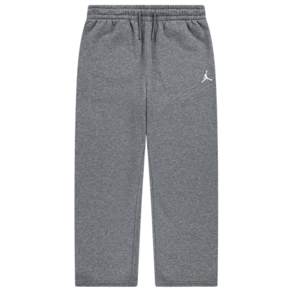 Jordan Boys' Brooklyn Open Hem Fleece Pants, S - Gray