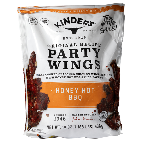 Kinder's Chicken Party Wings, Honey Hot