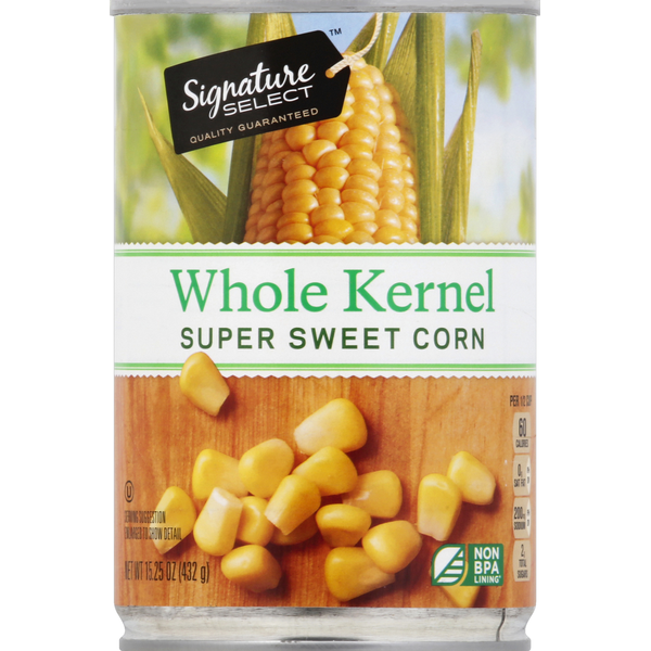 SIGNATURE SELECTS Super Sweet Corn, Whole Kernel