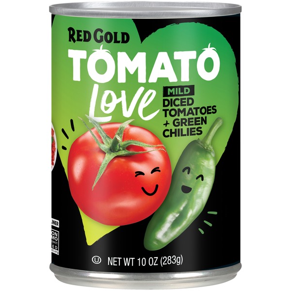 Red Gold Mild Tex Mex Petite Diced Tomatoes & Green Chilies (10 oz