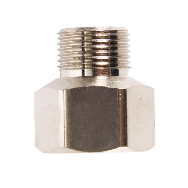 Anderson Metals Female Compression to Male Compression Chrome Compression Adapt, 3/8 x 1/4 in