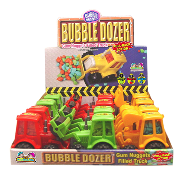 Bubble Mania Bubble Dozer Trucks withGum Nuggets - 0.5 oz/12ct
